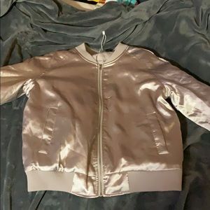 Silver bomber jacket